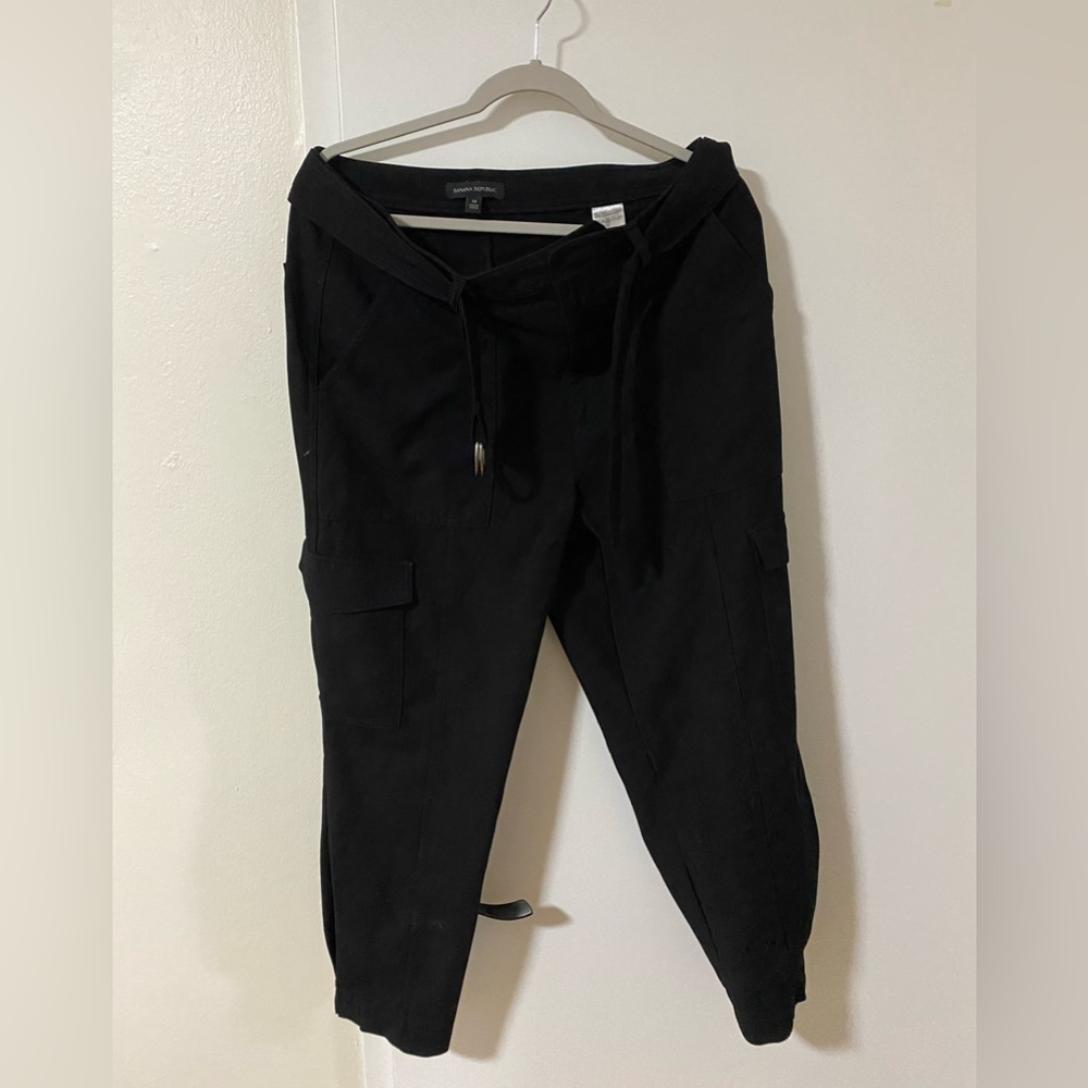 Banana republic SLIM REFINED STRETCH CARGO PANT black size 14